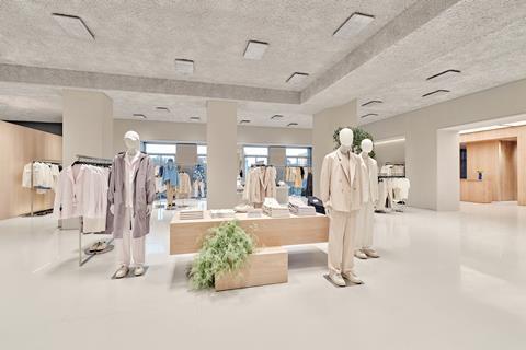 Zara Madrid interior with men's suits
